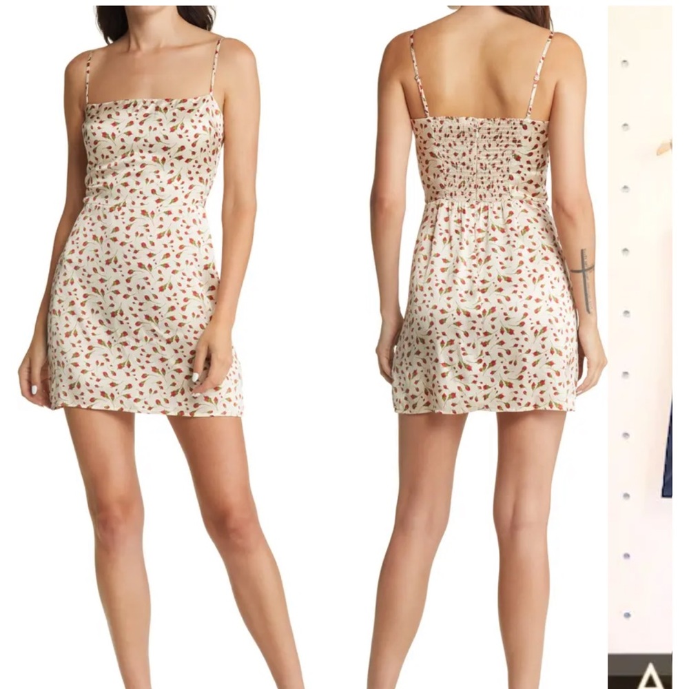 Reformation Kosta Silk Minidress